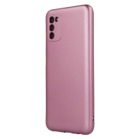 Silikónové puzdro na Motorola Moto G51 5G Metallic ružové