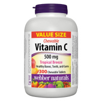 WEBBER NATURALS Vitamín C tropické ovocie 500 mg 300 pastiliek