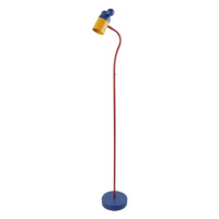 Modrá stojacia lampa s kovovým tienidlom (výška 133,5 cm) Mouse – GTV