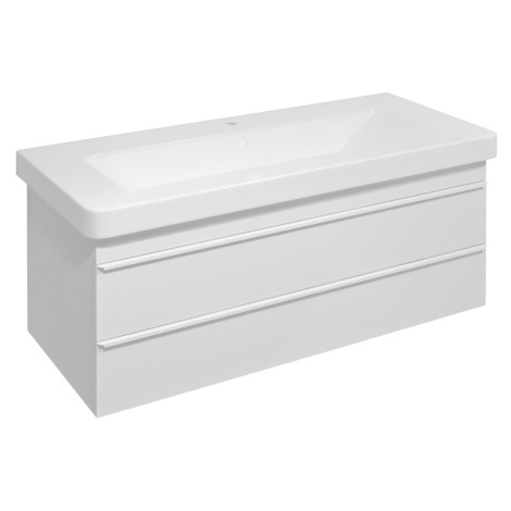 SITIA umývadlová skrinka 101,4x50x44,2cm, 2xzásuvka, biela matná SI105-3131 Sapho
