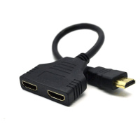 Dat přepínač  HDMI splitter, pasivní, kabel, 2 cesty