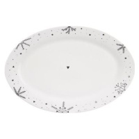 ORION Servírovací tanier VLOČKA 35 × 23,7 cm oválny, porcelán