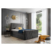 ELTAP CANDICE 140X200, NUBE 5, DARK GRAY, 23019