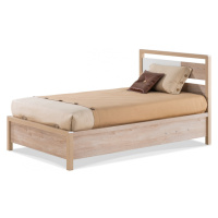 Študentská posteľ 100x200 s úložným priestorom artos - dub sofia/biela