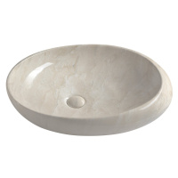 DALMA keramické umývadlo 68x44x16,5 cm, Marfil MM327