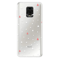 Odolné silikónové puzdro iSaprio - Abstract Triangles 02 - white - Xiaomi Redmi Note 9 Pro / Not