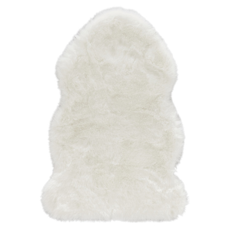 Kusový koberec Superior 103347 Uni White (kůže) - 90x140 tvar kožešiny cm Mint Rugs - Hanse Home