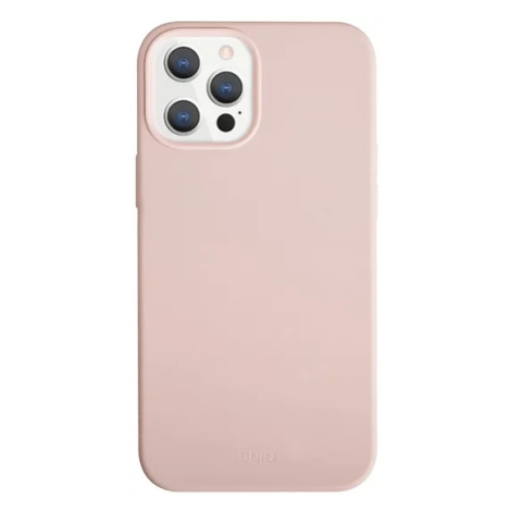 Kryt UNIQ Lino Hue iPhone 12 Pro Max 6,7" blush pink Antimicrobial (UNIQ-IP6.7HYB(2020)-LINOHPNK
