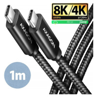 AXAGON BUCM4X-CM10AB kábel USB-C PD 1m čierny