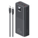 Powerbank USAMS PB68 30000mAh 65W QC 3.0 PD Fast Charge + USB-C/USB-C Cable 100W black (US-CD185
