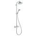 Hansgrohe Croma, Showerpipe 220 1jet EcoSmart 9 l/min s termostatom, chrómová, HAN-27188000