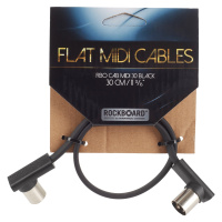 Rockboard Flat MIDI Cable Black 30 cm