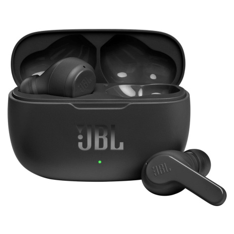 Stereo slúchadlá Bluetooth, v5.0, TWS, nabíjací dok, dotykové ovládanie, JBL Vibe 200, čierne