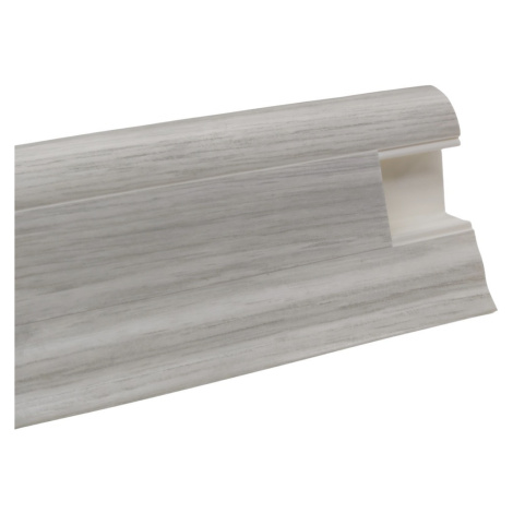 Soklová podlahová lišta SLK50 W648 Dub bílý, 2500x50x25 mm, šedá, Döllken