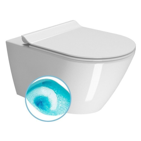 GSI - KUBE X závesná WC misa, Swirlflush, 36x55cm, biela ExtraGlaze 941511