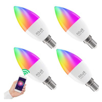 Smart LED žiarovka E14 4,5 W RGB NOUS P4/4pack WiFi Tuya sada 4ks