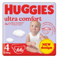 HUGGIES® Plienky jednorázové Ultra Comfort Mega 4 (7-18 kg) 66 ks