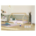 Benlemi Nízka posteľ domček SAFE 8v1 z dreva so zábranou Zvoľte farbu: Biela, Zvoľte rozmer: 120