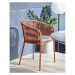 Záhradná stolička s výpletom vo farbe terakota Kave Home Yanet