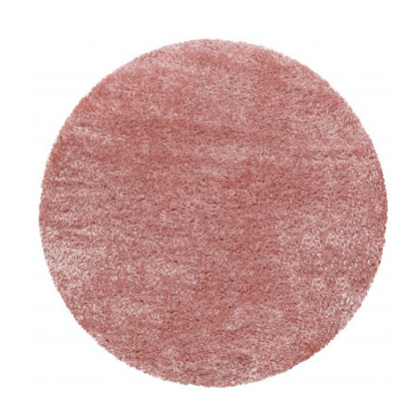 Kusový koberec Brilliant Shaggy 4200 Rose kruh - 200x200 (průměr) kruh cm Ayyildiz koberce