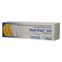 MAXI-KALZ 500 mg 20 šumivých tabliet