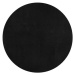 Kusový koberec Fancy 103004 Schwarz - černý kruh - 133x133 (průměr) kruh cm Hanse Home Collectio
