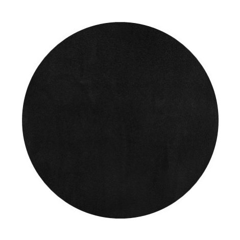 Kusový koberec Fancy 103004 Schwarz - černý kruh - 133x133 (průměr) kruh cm Hanse Home Collectio