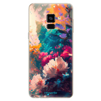 Odolné silikónové puzdro iSaprio - Flower Design - Samsung Galaxy A8 2018
