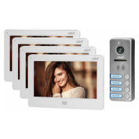 FELIS MEMO MULTI4 a four-family video door phone set, LCD 7