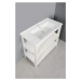 AQUALINE - ETIDE policová umyvadlová skříňka 81,5x86x44 cm, matná biela ET830