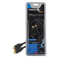 SAV 165-025 HDMI M-M 2,5M v1.4 PG SENCOR