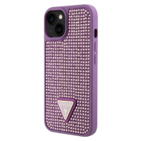 Guess Rhinestones Triangle Metal Logo Apple iPhone 13 GUHCP13MHDGTPU Purple