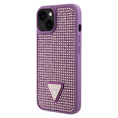 Guess Rhinestones Triangle Metal Logo Apple iPhone 13 GUHCP13MHDGTPU Purple