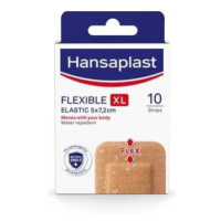 HANSAPLAST Flexible XL elastická náplasť 5 x7,2 cm 10 ks