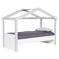 Domčeková posteľ 90x200 spencer - biela/šedá