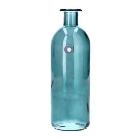 DUIF Sklenená váza fľaša WALLFLOWER 20,5cm petrolej Duifs