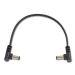 Rockboard Flat Power Cable - Black 15 cm / 5.9 angled/angled