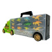 mamido Veľký kamión s dinosaurami a autíčkami zelený