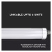 Lineárne LED svietidlo G IP65 18W, 4500K, 1440lm, 60cm, biele VT-6076 (V-TAC)