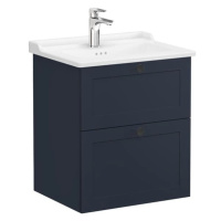 Kúpeľňová skrinka s umývadlom VitrA Root 60x67x46 cm modrá mat ROOTC60BINTC