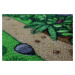 Dětský kusový koberec Dino čtverec - 133x133 cm Vopi koberce