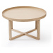 Okrúhly drevený stolík z dubového dreva Wireworks Round, ⌀ 66 cm