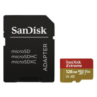 SanDisk micro SDXC karta 128GB Extreme Action Cams and Drones (190 MB/s Class 10, UHS-I U3 V30) 