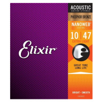 Elixir Acoustic Phosphor Bronze s NANOWEB .010 - .047