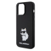 Karl Lagerfeld Liquid Silicone Choupette NFT Zadný Kryt pre iPhone 15 Pro Max Black