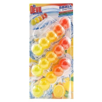 Dr. Devil WC Bicolor 5ball závesný WC blok Lemon 3 x 35 g