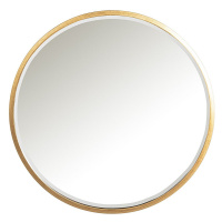 Dekoria Zrkadlo Vento Gold 80cm, ⌀80 cm