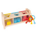 Drevená hračka na vkladanie a triedenie s kľúčikmi a zámkami Janod séria Montessori