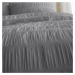Sivé obliečky na jednolôžko 135x200 cm Seersucker - Catherine Lansfield