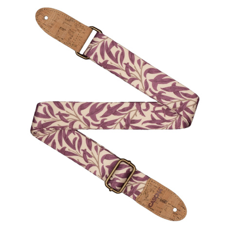 Cascha CUS-VC4 Ukulele Strap Vegan Cork Mauve Leaves